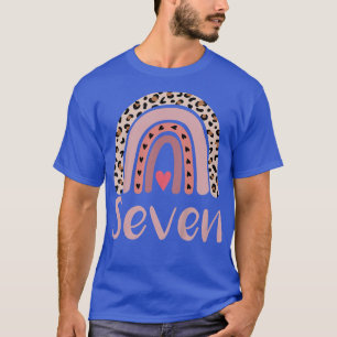 Camiseta Crianças com 7 anos de idade Leopard Festa de aniv