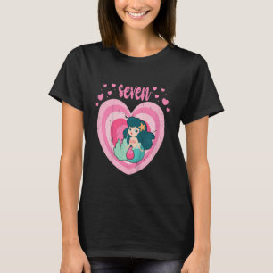 Camiseta Crianças com 7 anos de idade, Sereia Cuja Noite é