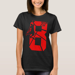 Camiseta Crianças com 8 anos de idade Partitema de aniversá
