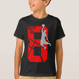 Camiseta Crianças com 8 anos de idade Partitema de aniversá