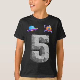 Camiseta Crianças com Festa de aniversário do Espaço Exteri