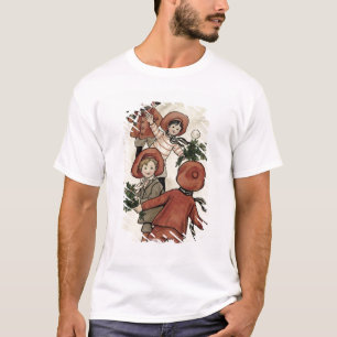 Camiseta Crianças com os Snowballs de jogo do azevinho