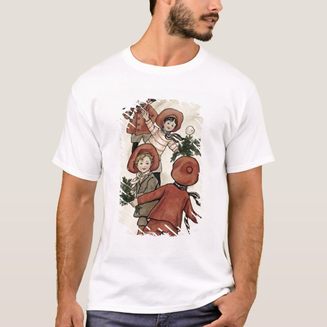 Camiseta Crianças com os Snowballs de jogo do azevinho (Frente)