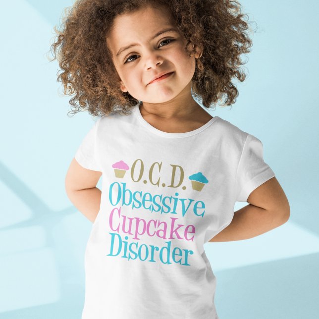Camiseta Crianças com Perturbação Obsessiva do Cupcake (Criador carregado)