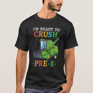Camiseta Crianças combinam Harvester de volta à escola. Est