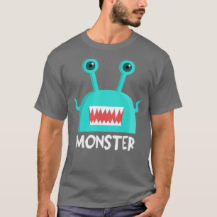 Camiseta Crianças combinando Pai e Filho Eu Criei um Monstr