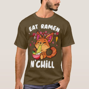 Camiseta Crianças comem ramen N'chill principal casulo rame