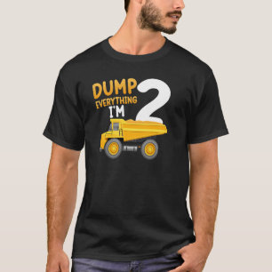 Camiseta Crianças Construtoras segundo aniversário Rapaz 2