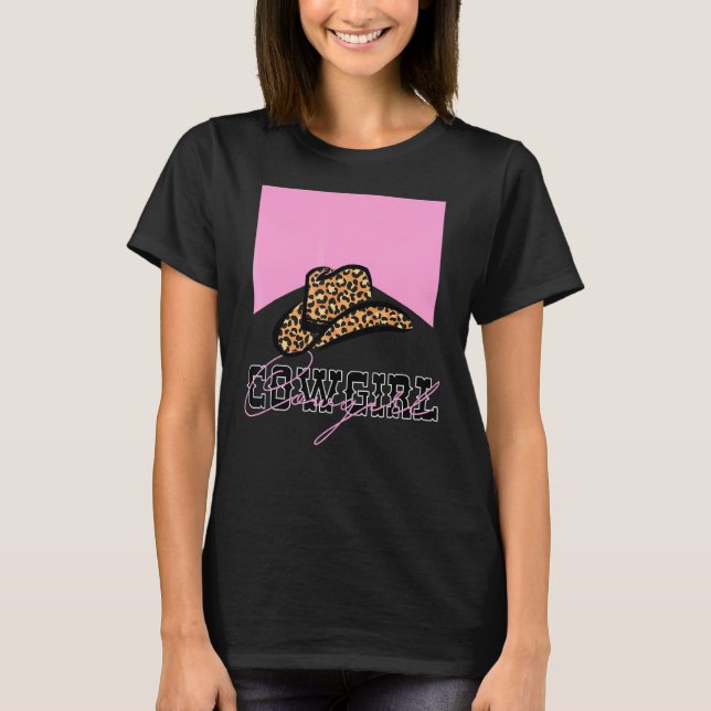 Camiseta Crianças Cowgirl Western Boots Hat Spurs Girls You (Frente)