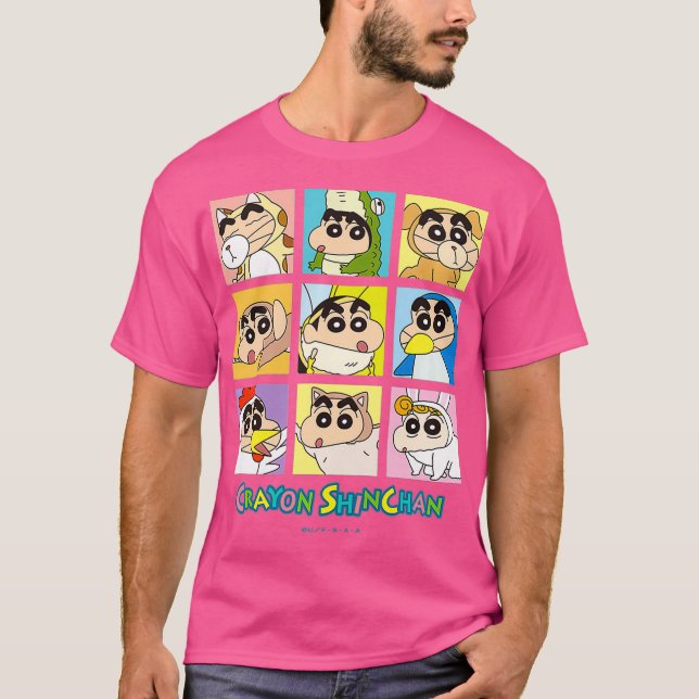 Camiseta Crianças Crayon Shinchan Transformation Animal (Frente)