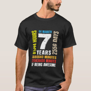 Camiseta Crianças Crianças 7 Aniversário 7 Anos De Idade Vi