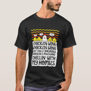 Camiseta Crianças Crianças Asa de Frango Asa de Frango Cach