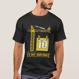Camiseta Crianças Crianças Construindo Caminhão 10º Ag