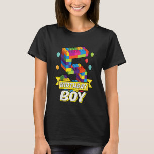 Camiseta Crianças Crianças de 5 anos de idade Blocos de Edi
