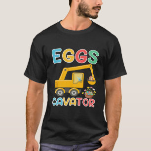 Camiseta Crianças Crianças Eggscavator Felz pascoa Escavado