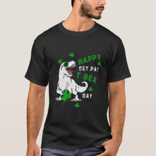 Camiseta Crianças Crianças Feliz Rua Pat Trex Day Dino Ru