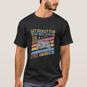 Camiseta Crianças Crianças Menino Nível 13 13 Bi De Jogo
