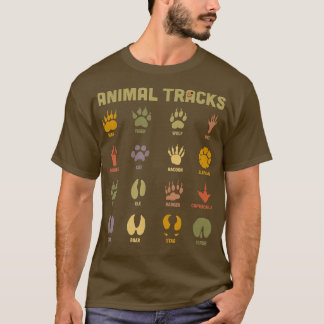 Camiseta Crianças Crianças Rastreiam Animais Selvagens Cria