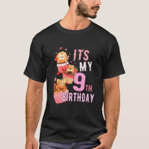 Camiseta Crianças Cupcakes De Animais É Minha Nona Garota D