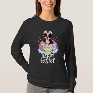 Camiseta Crianças Curiosas Boston Terrier Dog Bunny Ears Me