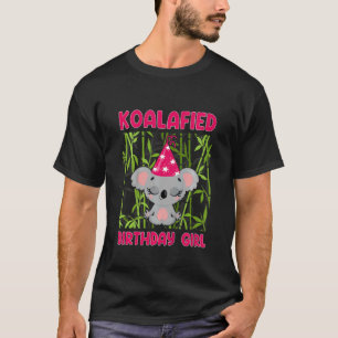 Camiseta Crianças Cute Koalafied Birthday Girls Koala Bear 
