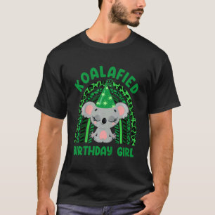 Camiseta Crianças Cute Koalafied Birthday Girls Koala Bear