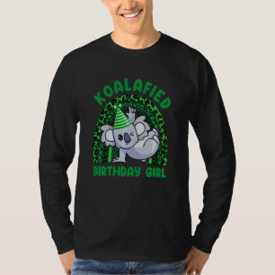 Camiseta Crianças Cute Koalafied Birthday Girls Koala Bear