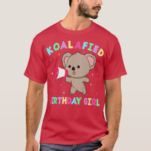 Camiseta Crianças Cute Koalafied Birthday Girls shirt, Koal