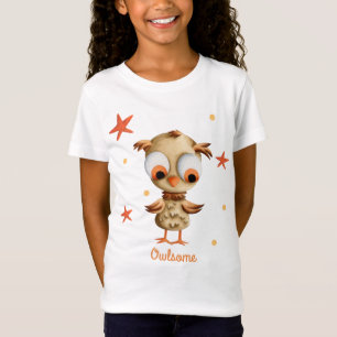 Camiseta Crianças Cute Owl