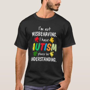 Camiseta Crianças da Consciência Autista Não Estou Me Compo