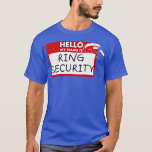 Camiseta Crianças da Etiqueta de ID de Segurança do Anel Jú