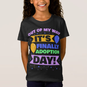Camiseta Crianças da Família de Adoção Fora do meu caminho