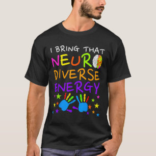 Camiseta Crianças da Neurodiversidade Meninos Autismo Sensi