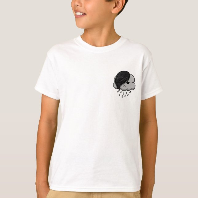 Camiseta Crianças da Nuvem de Chuva Emo (Frente)