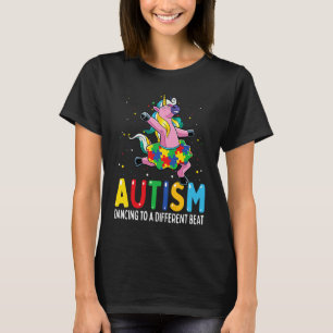Camiseta Crianças da Peça do Quebra-Cabeça do Unicórnio Dan