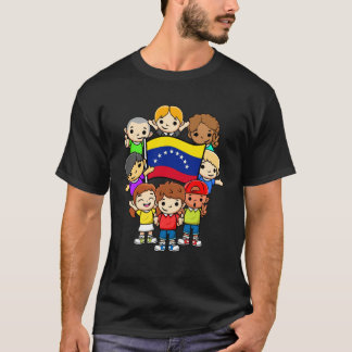 Camiseta Crianças da Venezuela Mês da Herança Hispânica Ven