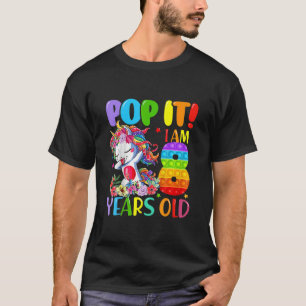 Camiseta Crianças Dabbing Unicorn Pop I I Am 8 Anos Old Fid