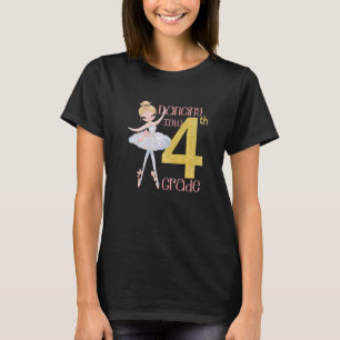 Camiseta Crianças Dançando Em Balé De Quarto Grau De Volta 