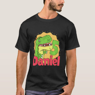 Camiseta Crianças Daniel 5 Aniversário É o meu 5 Aniversári
