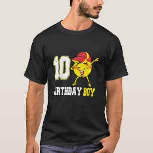 Camiseta Crianças de 10 anos bebendo softball 10º aniversár