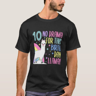 Camiseta Crianças De 10 Anos De Idade 10 Anos Aniversário