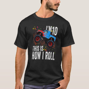 Camiseta Crianças de 10 anos de idade, 10 anos, garoto mons
