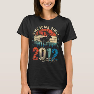 Camiseta Crianças de 10 anos Dinossauro incrível outubro de