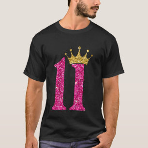 Camiseta Crianças de 11 anos 11, Ouro de aniversário