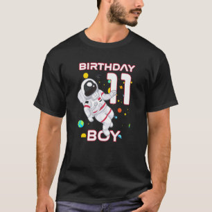 Camiseta Crianças de 11 anos Astronauta 11 de aniversário d
