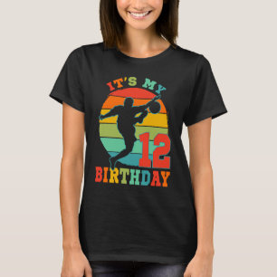 Camiseta Crianças de 12 anos é minha Festa de aniversário