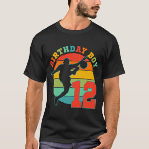 Camiseta Crianças de 12 anos Festa de aniversário de futebo