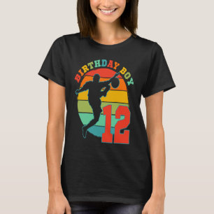 Camiseta Crianças de 12 anos Festa de aniversário de futebo