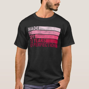 Camiseta Crianças de 12 anos Nascer de aniversário em 2011 
