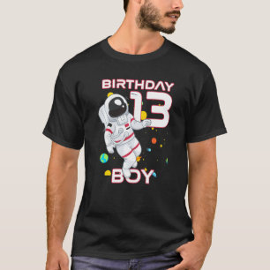 Camiseta Crianças de 13 anos Astronauta 13 de aniversário d